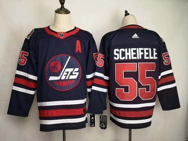Winnipeg Jets Dark Blue #55 SCHEIFELE Classics NHL Jersey Winnipeg Jets Dark Blue #55 SCHEIFELE Classics NHL Jersey