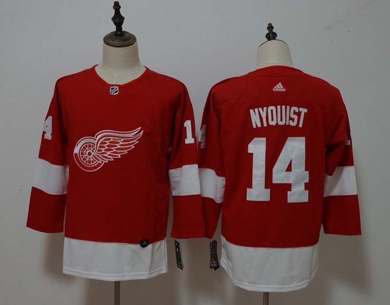 Detroit Red Wings #14 NYQUIST Red Women NHL Jersey Detroit Red Wings #14 NYQUIST Red Women NHL Jersey