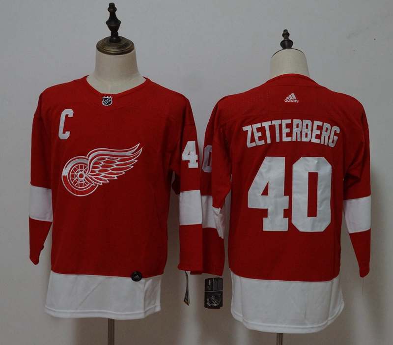 Detroit Red Wings #40 ZETTERBERG Red Women NHL Jersey Detroit Red Wings #40 ZETTERBERG Red Women NHL Jersey