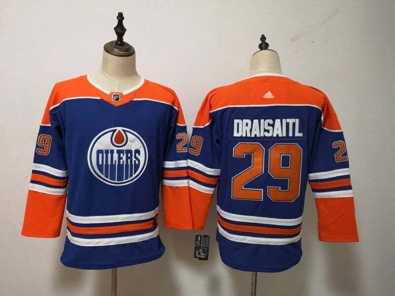 Edmonton Oilers #29 DRAISAITL Blue Women NHL Jersey Edmonton Oilers #29 DRAISAITL Blue Women NHL Jersey