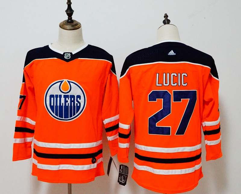 Edmonton Oilers #27 LUCIC Orange Women NHL Jersey Edmonton Oilers #27 LUCIC Orange Women NHL Jersey