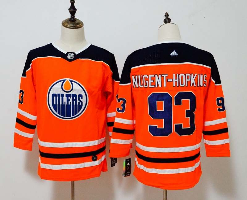Edmonton Oilers #93 NUGENT-HOPKINS Women NHL Jersey Edmonton Oilers #93 NUGENT-HOPKINS Women NHL Jersey