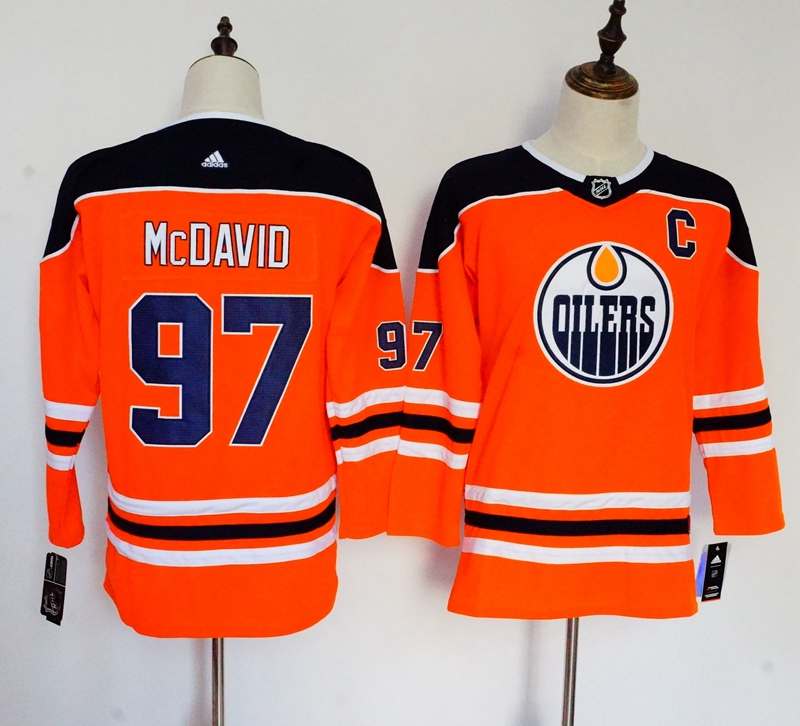 Edmonton Oilers #97 MCDAVID Orange Women NHL Jersey Edmonton Oilers #97 MCDAVID Orange Women NHL Jersey