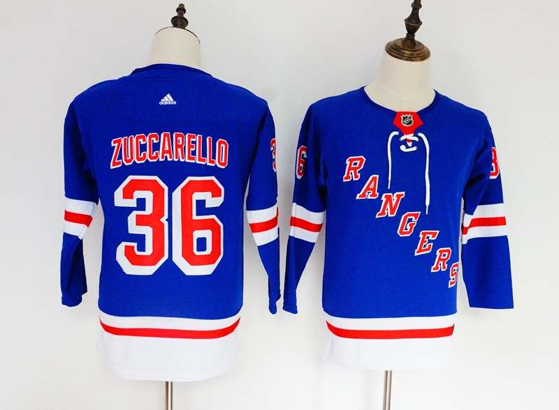 New York Rangers #36 ZUCCARELLO Blue Women NHL Jersey New York Rangers #36 ZUCCARELLO Blue Women NHL Jersey