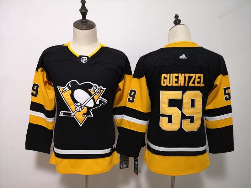 Pittsburgh Penguins #59 GUENTZEL Black Women NHL Jersey Pittsburgh Penguins #59 GUENTZEL Black Women NHL Jersey