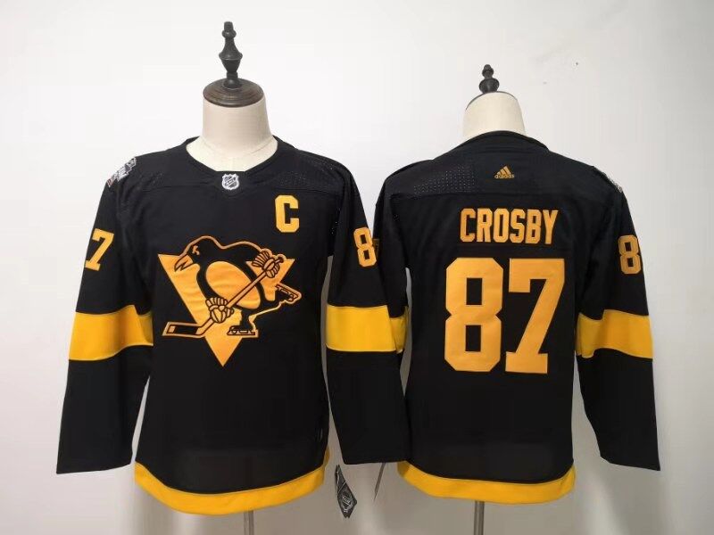 Pittsburgh Penguins #87 CROSBY Black Women NHL Jersey Pittsburgh Penguins #87 CROSBY Black Women NHL Jersey