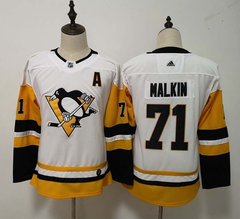 Pittsburgh Penguins #71MALKIN White Women NHL Jersey Pittsburgh Penguins #71MALKIN White Women NHL Jersey