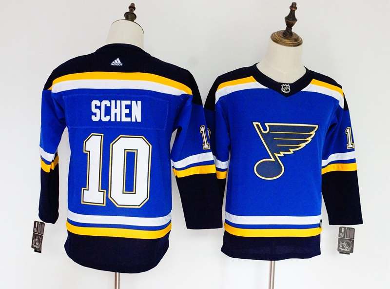 St Louis Blues #10 SCHEN Blue Women NHL Jersey St Louis Blues #10 SCHEN Blue Women NHL Jersey