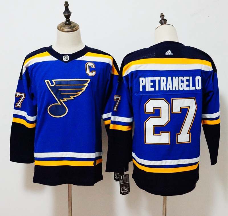 St Louis Blues #27 PIETRANGELO Blue Women NHL Jersey St Louis Blues #27 PIETRANGELO Blue Women NHL Jersey