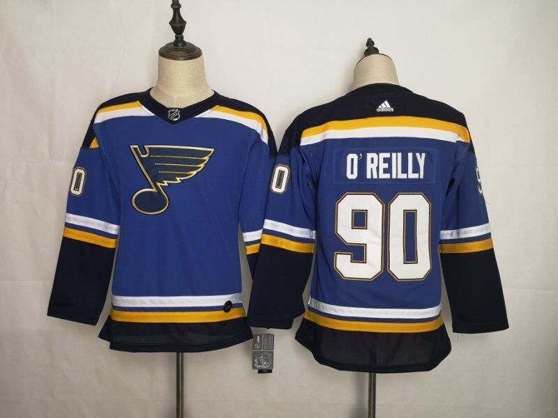 St Louis Blues #90 OREILLY Blue Women NHL Jersey St Louis Blues #90 OREILLY Blue Women NHL Jersey