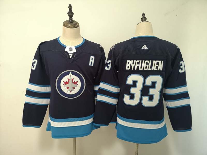 Winnipeg Jets #33 BYFUGLIEN Black Women NHL Jersey Winnipeg Jets #33 BYFUGLIEN Black Women NHL Jersey