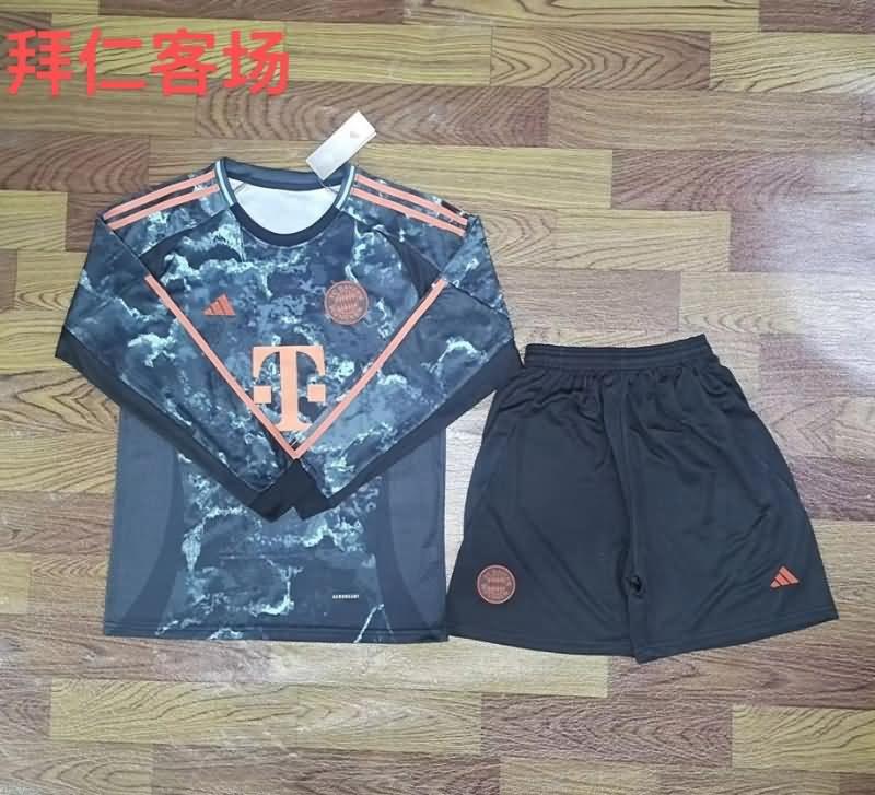 Bayern Munich Soccer Jersey Away Long Sleeve Replica 24/25 Bayern Munich Soccer Jersey Away Long Sleeve Replica 24/25