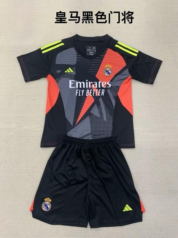 Real Madrid Soccer Jersey Goalkeeper Black Replica 24/25 Real Madrid Soccer Jersey Goalkeeper Black Replica 24/25