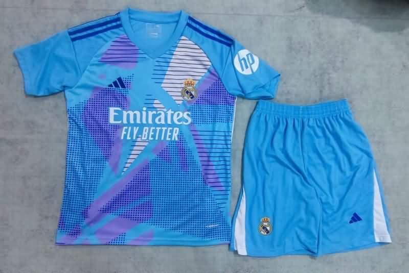 Real Madrid Soccer Jersey Goalkeeper Blue Replica 24/25 Real Madrid Soccer Jersey Goalkeeper Blue Replica 24/25