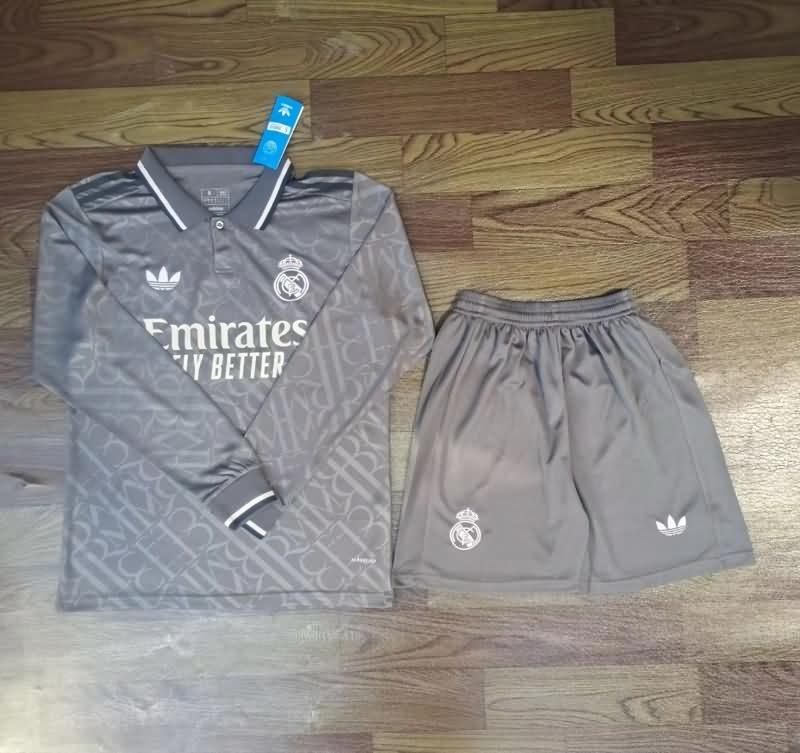 Real Madrid Soccer Jersey Third Long Sleeve Replica 24/25 Real Madrid Soccer Jersey Third Long Sleeve Replica 24/25