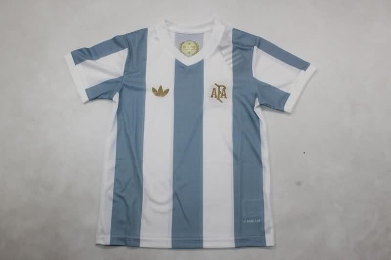 Kids Argentina Soccer Jersey Anniversary Replica 50th
