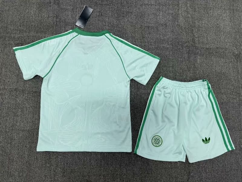 Kids Celtic 24/25 Green Soccer Jersey And Shorts