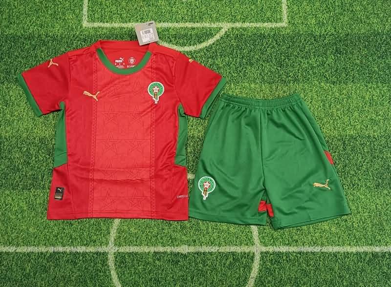 Kids Morocco Soccer Jersey Home Replica 2025