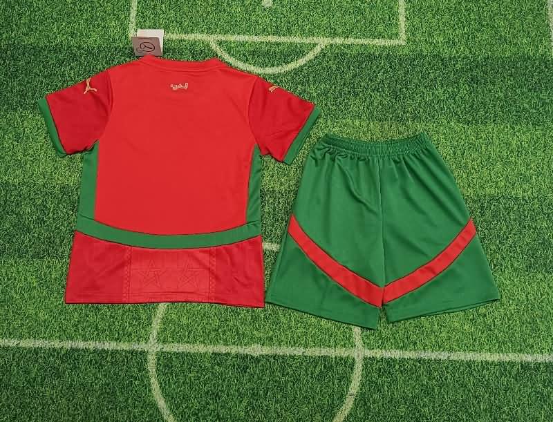 Kids Morocco Soccer Jersey Home Replica 2025