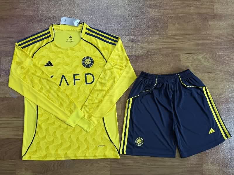 Al Nassr FC 25/26 Home Long Sleeve Soccer Jersey