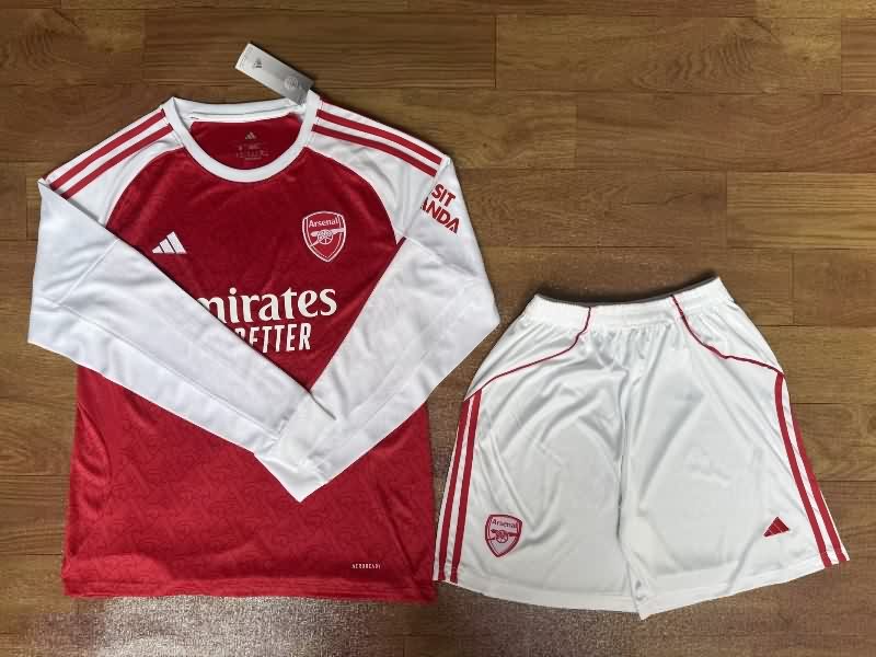 Arsenal 25/26 Home Long Sleeve Soccer Jersey