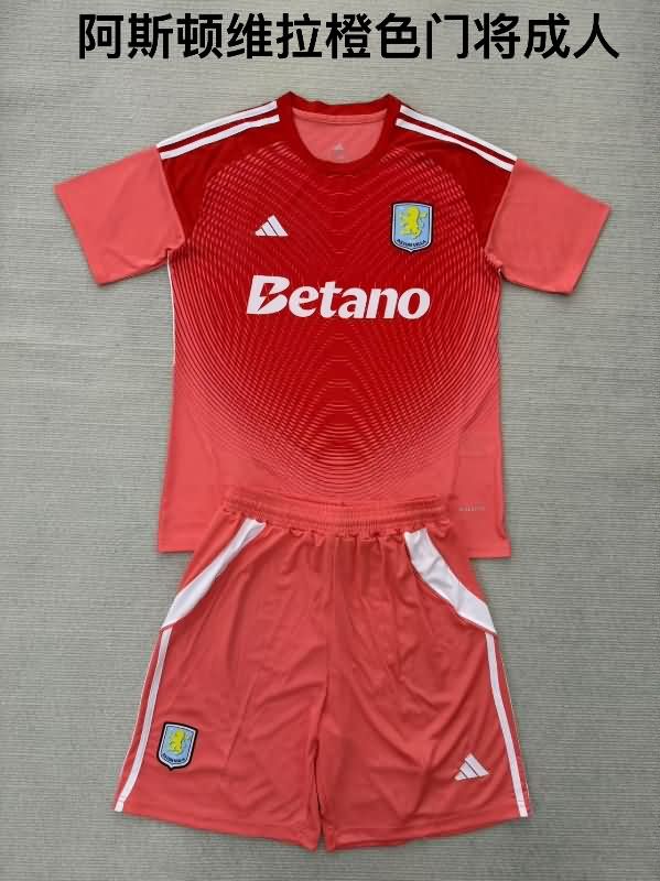 Aston Villa 25/26 Goalkeeper Red Soccer Jersey