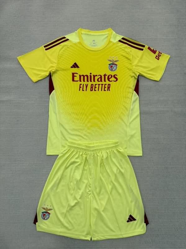 Benfica 25/26 Goalkeeper Yellow Soccer Jersey