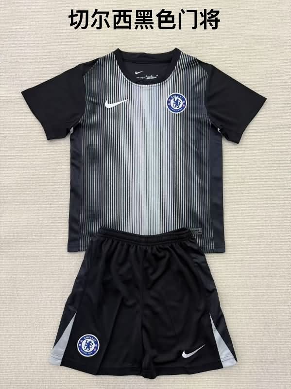 Chelsea 25/26 Goalkeeper Black Soccer Jersey