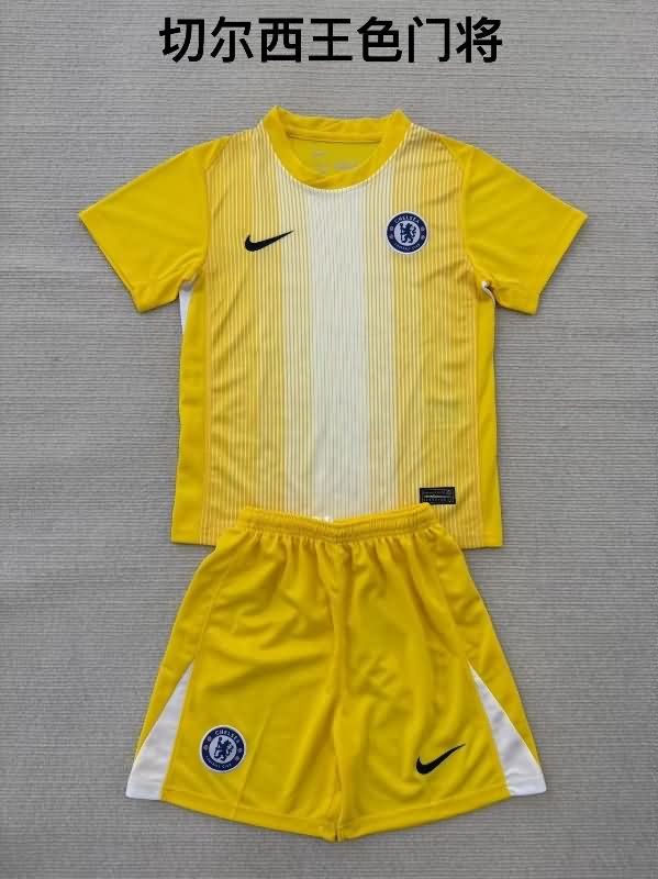 Chelsea 25/26 Goalkeeper Yellow Soccer Jersey