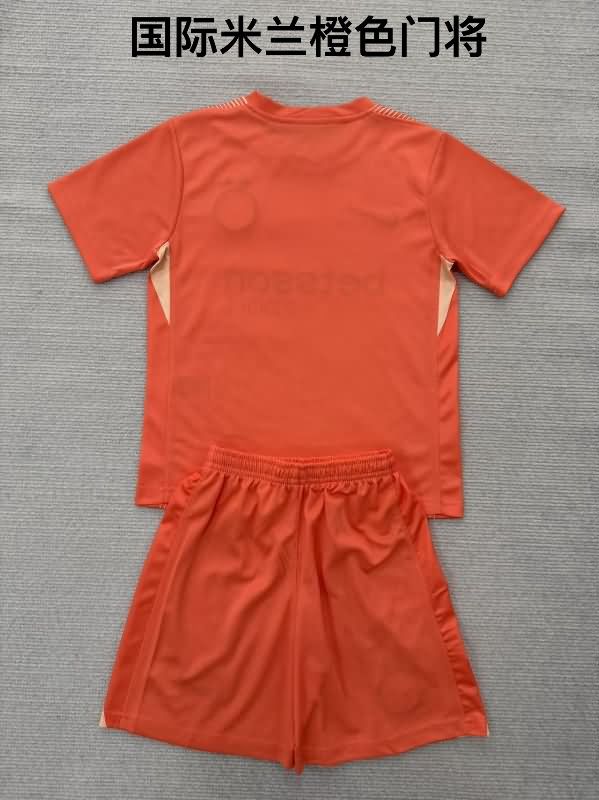 Inter Milan 25/26 Goalkeeper Orange Soccer Jersey