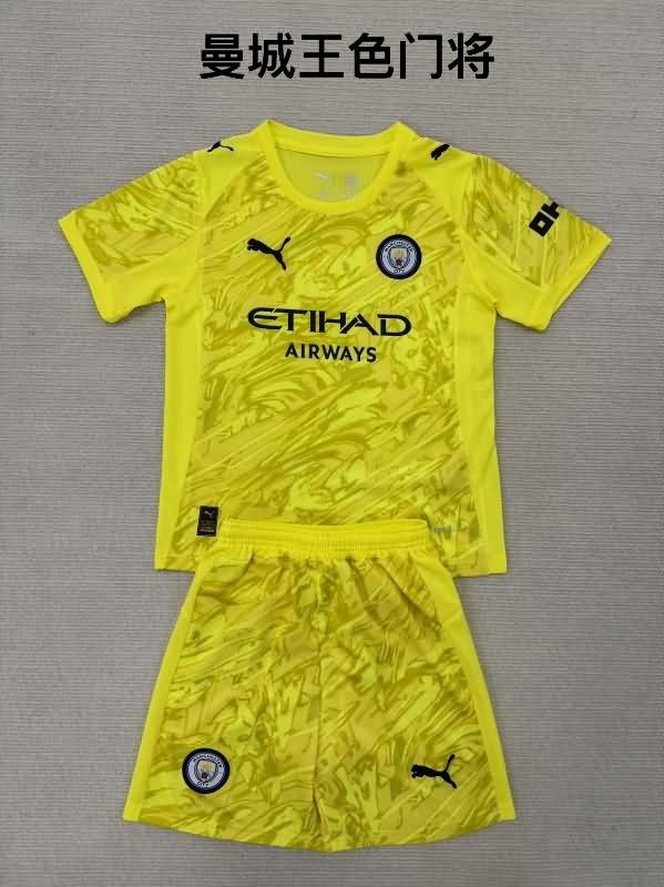 Manchester City 25/26 Goalkeeper Yellow Soccer Jersey