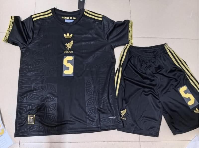 Mexico 2025 Gold Cup Black Soccer Jersey