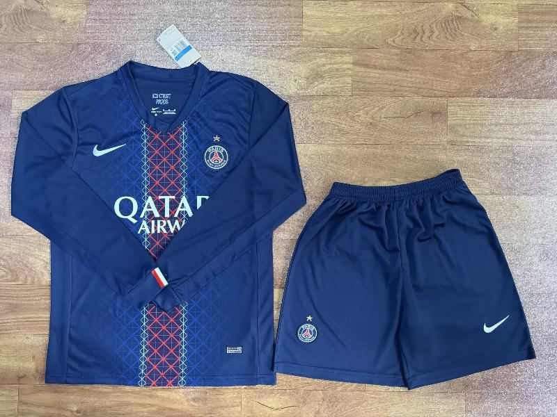Paris St German 25/26 Home Long Sleeve Soccer Jersey