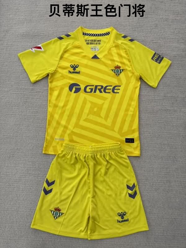 Real Betis 25/26 Goalkeeper Yellow Soccer Jersey Real Betis 25/26 Goalkeeper Yellow Soccer Jersey