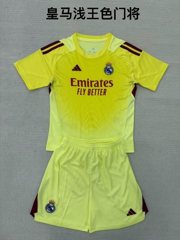 Real Madrid 25/26 Goalkeeper Yellow Soccer Jersey Real Madrid 25/26 Goalkeeper Yellow Soccer Jersey
