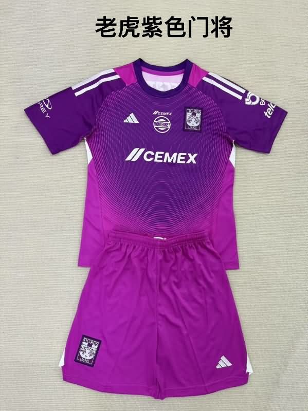 Tigres UANL 25/26 Goalkeeper Purple Soccer Jersey Tigres UANL 25/26 Goalkeeper Purple Soccer Jersey