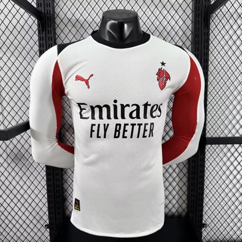 AAA Quality AC Milan 25/26 Away Long Sleeve Soccer Jersey (Player)