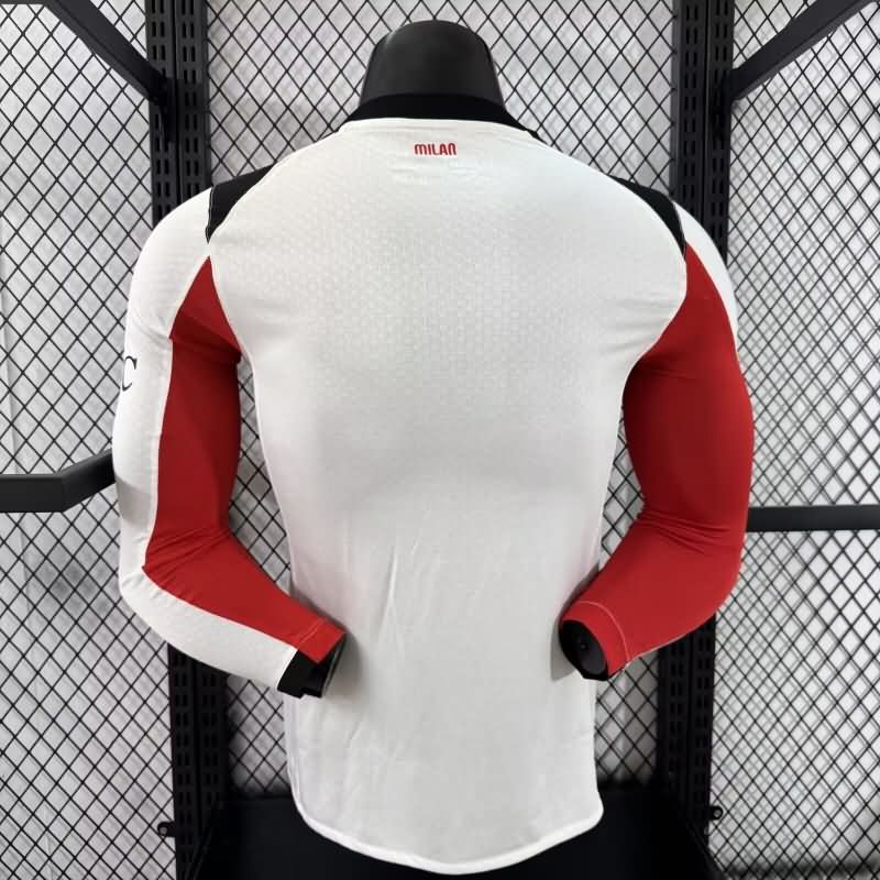 AAA Quality AC Milan 25/26 Away Long Sleeve Soccer Jersey (Player)