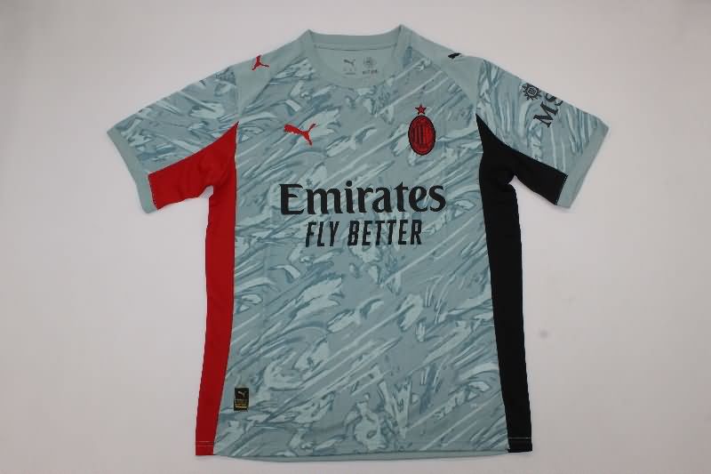 AAA Quality AC Milan 25/26 Goalkeeper Grey Soccer Jersey