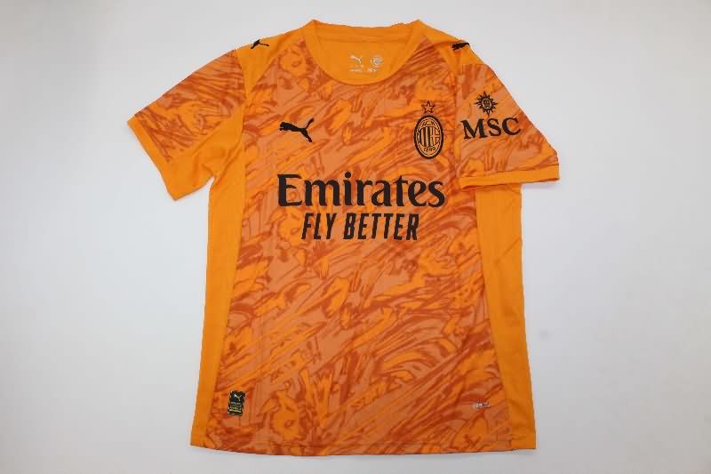 AAA Quality AC Milan 25/26 Goalkeeper Orange Soccer Jersey
