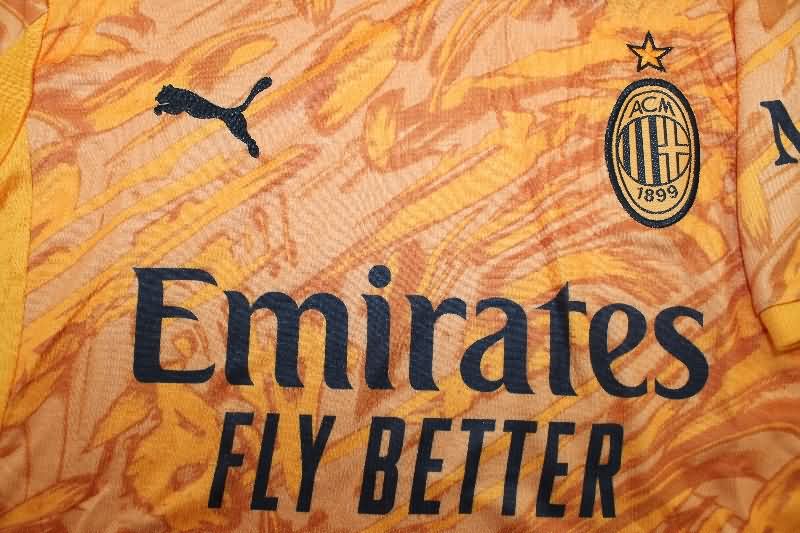 AAA Quality AC Milan 25/26 Goalkeeper Orange Soccer Jersey