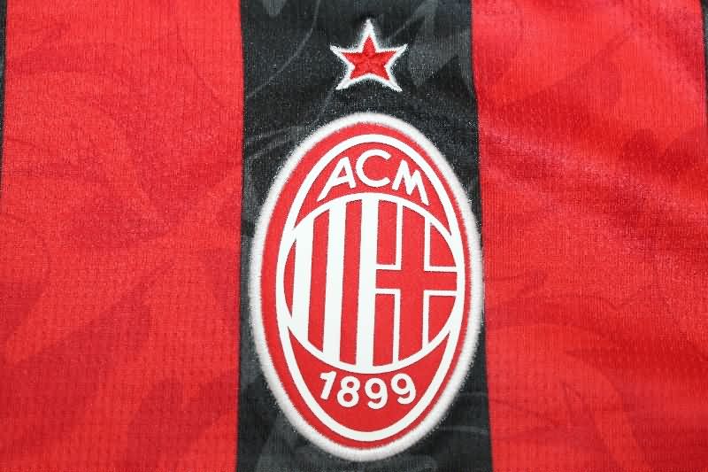 AAA Quality AC Milan 25/26 Home Long Sleeve Soccer Jersey