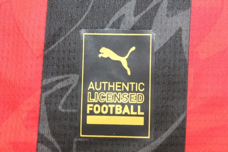 AAA Quality AC Milan 25/26 Home Long Sleeve Soccer Jersey