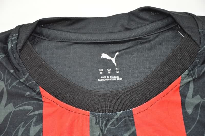 AAA Quality AC Milan 25/26 Home Long Sleeve Soccer Jersey (Player)