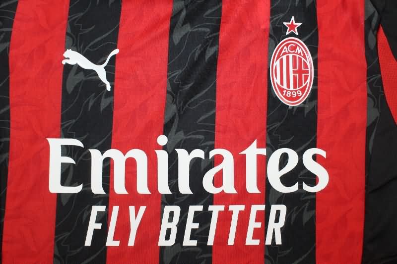 AAA Quality AC Milan 25/26 Home Soccer Jersey (Player)