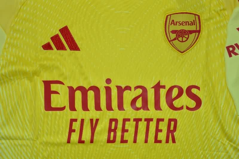 AAA Quality Arsenal 25/26 Goalkeeper Yellow Soccer Jersey