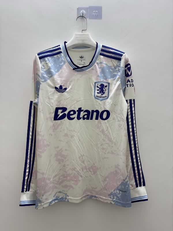 AAA Quality Aston Villa 25/26 Third Long Sleeve Soccer Jersey