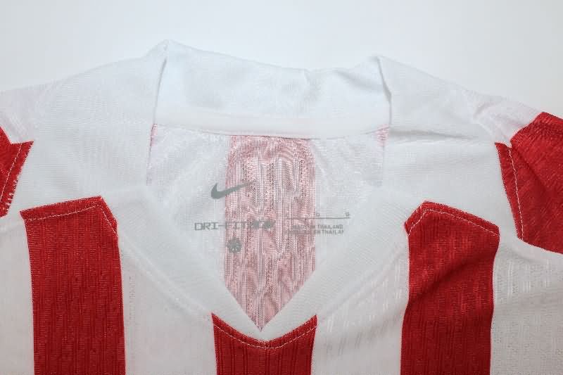 AAA Quality Atletico Madrid 25/26 Home Long Sleeve Soccer Jersey (Player)