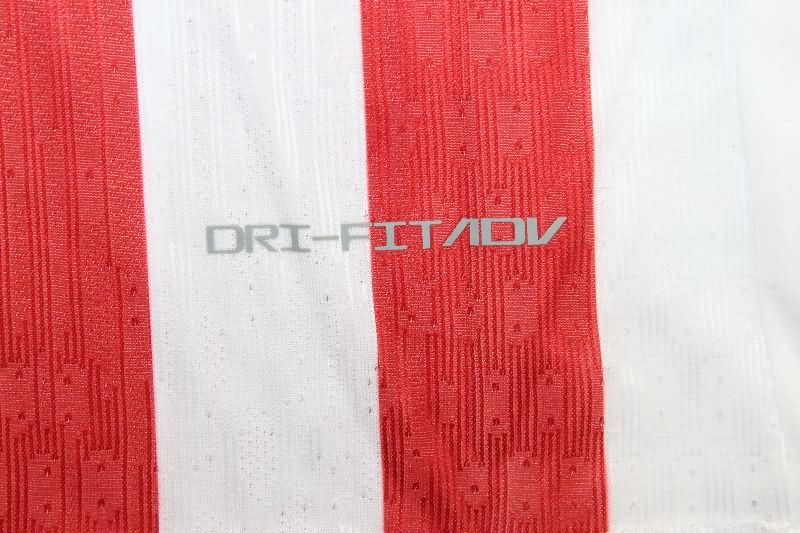 AAA Quality Atletico Madrid 25/26 Home Long Sleeve Soccer Jersey (Player)