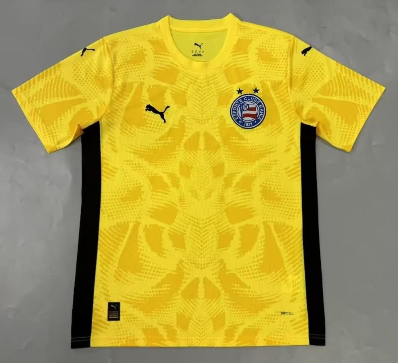 AAA Quality Bahia 2025 Goalkeeper Yellow Soccer Jersey